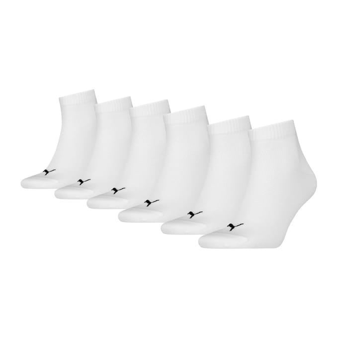 Puma - Unisex Sokken in kwartlengte - 6 Pack - Maat 35-38