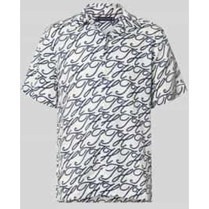 regular fit vrijetijdsoverhemd van puur linnen model 'LINEN CAMP COLLAR'