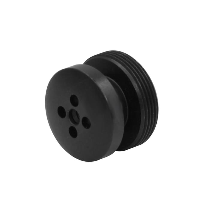 3,7 mm M12-knoplens M12-vatting, 1,3 megapixel 80 graden horizontale kijkhoek F2.0 vaste iris zwart