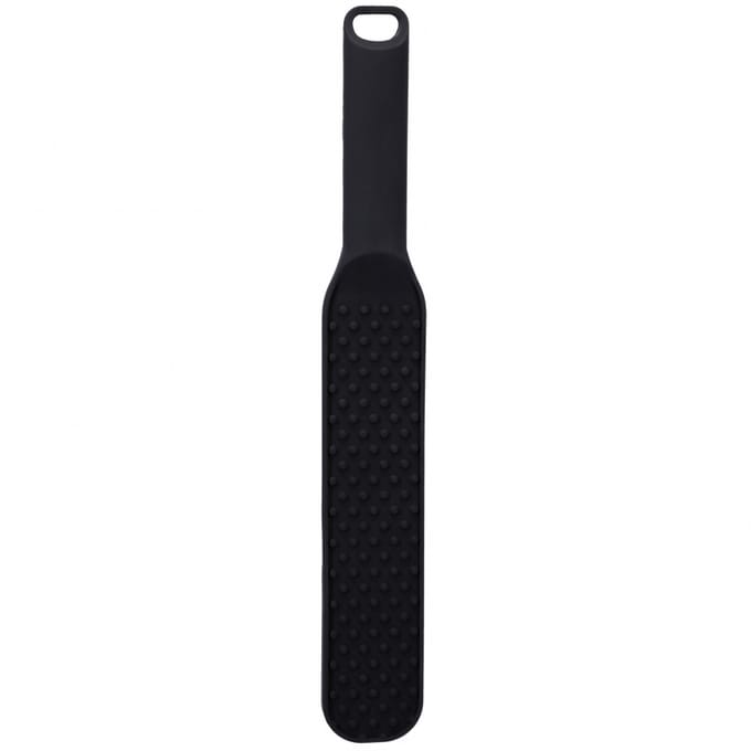 Doc Johnson - Siliconen Paddle met nopjes - Zwart