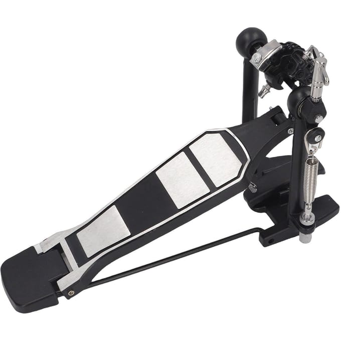 Drumstel Pedaal Enkele Bass Voet Kick Percussie Kettingaandrijving Zwart black