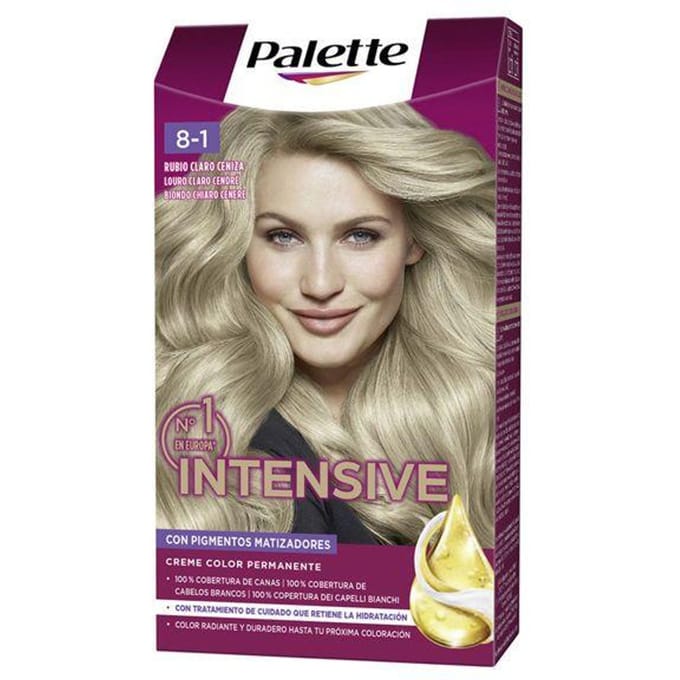 PALETTE INTENSIVE teinture #8.1-blond cendré clair 1 u