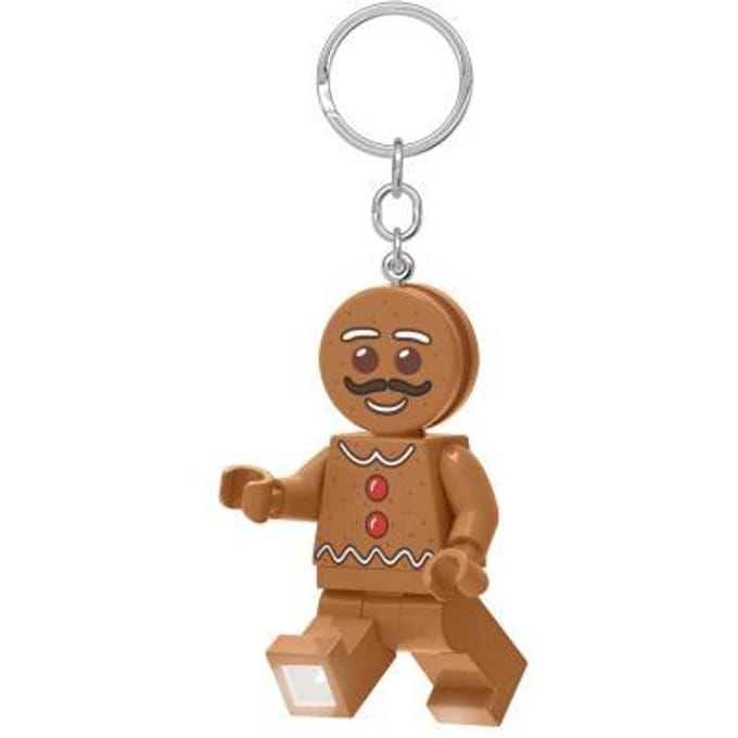 Lego kerst sleutelhanger met licht - peperkoek mannetje