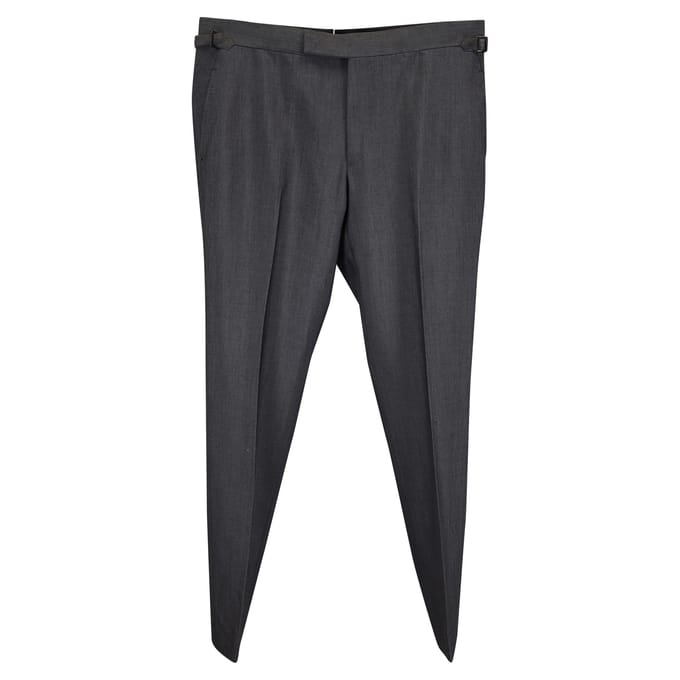Tom Ford Shelton pakbroek in grijze wol
