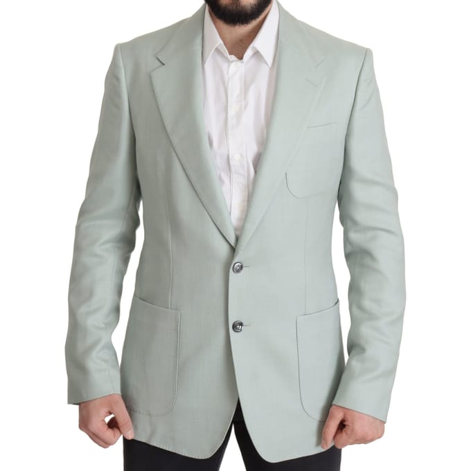 Dolce & Gabbana Groene Kasjmier Heren Blazer Heren Jacket