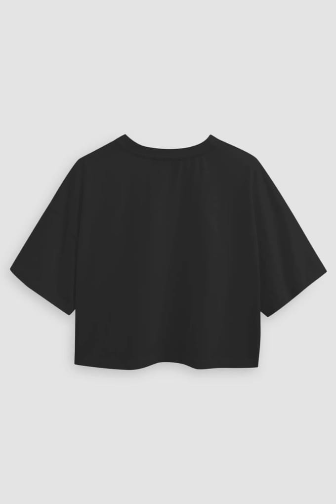 Basis Crew Neck Cropped T-Shirt