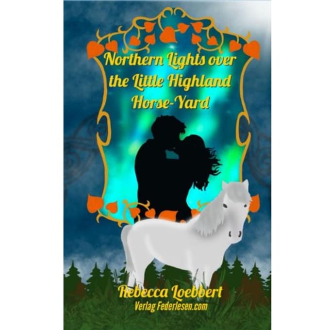 Northern Lights Over The Little Highland Horse-Yard - Rebecca Loebbert