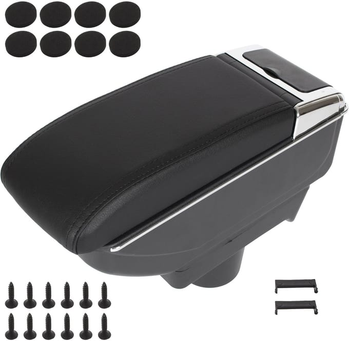 Modecar - Armsteun met Opbergvak - Zwart - Voor Opel Astra III H - 2004-2014