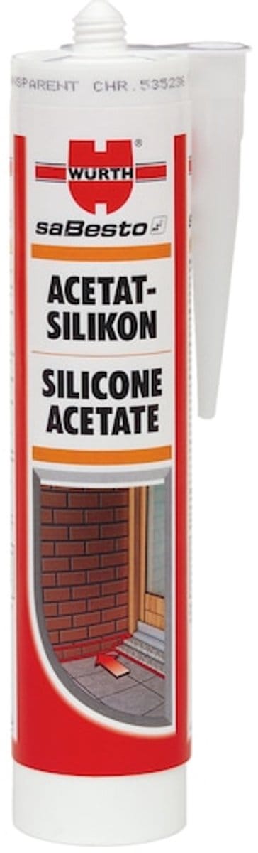 Wurth - Siliconenacetaat - Siliconenacetaat Inhoud 310 ml