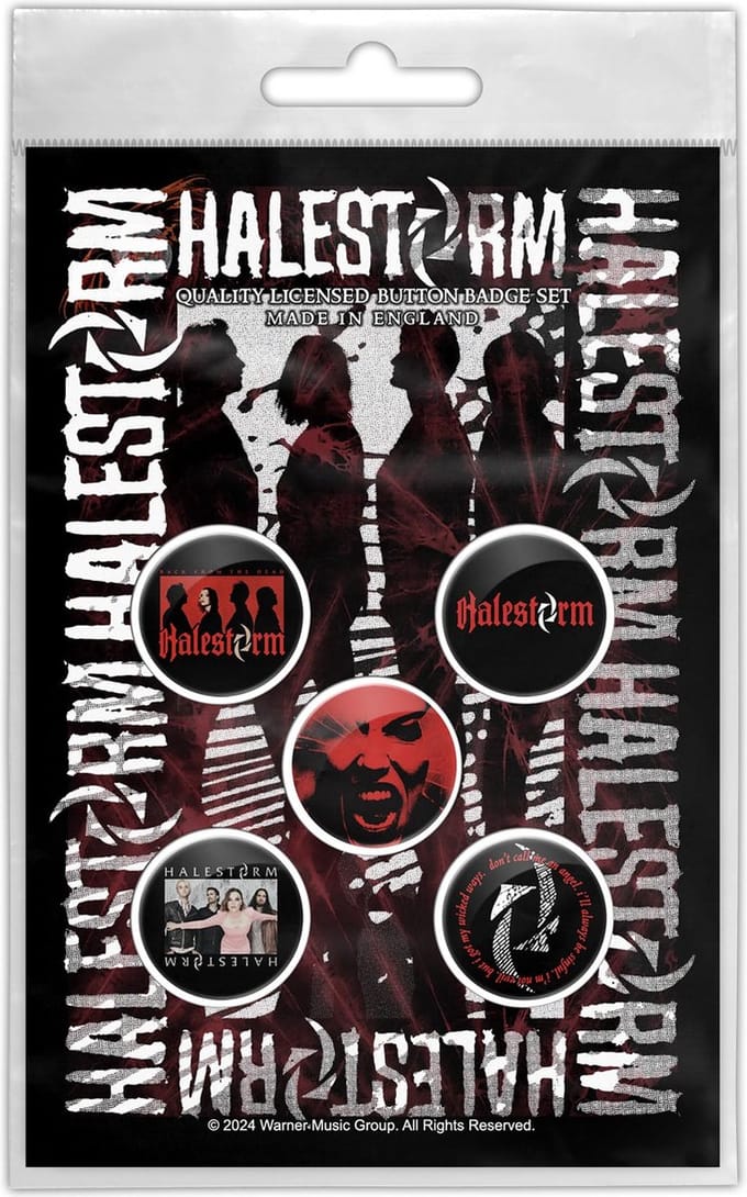 Halestorm - Portrait Badge/button - Set van 5 - Multicolours