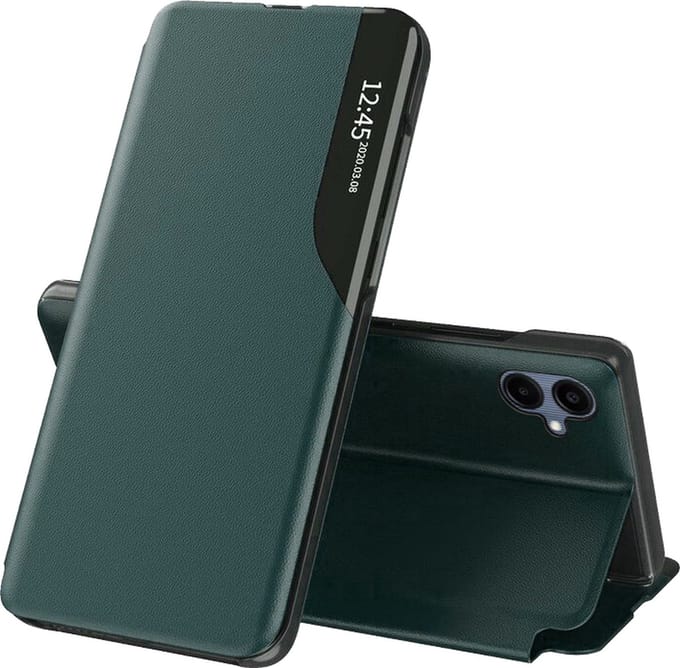 Hoesje geschikt voor Samsung Galaxy A06 4G/5G - Techsuit eFold Book Case - Donkergroen