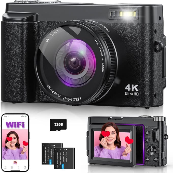 CLGP® Vlog Camera – Compact Fototoestel – Video Camera
