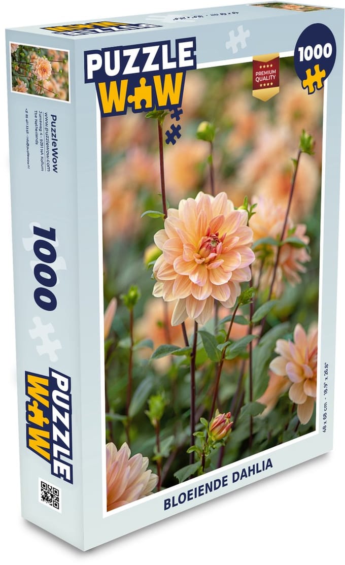 Puzzel Bloeiende dahlia - Legpuzzel - Puzzel 1000 stukjes volwassenen