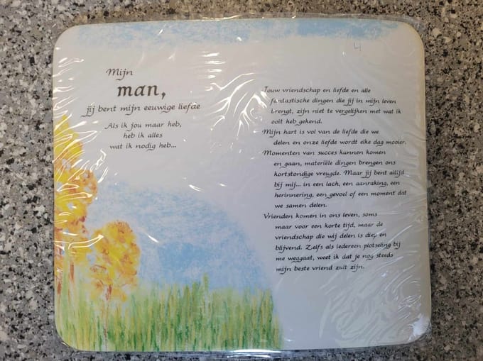 Muismat met prachtige tekst - Mousepad