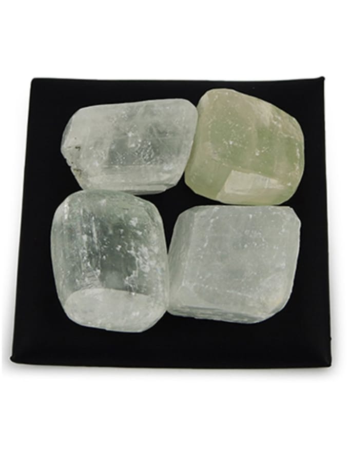Calciet wit trommelstenen - Icecubes 100 gr. (mt3)