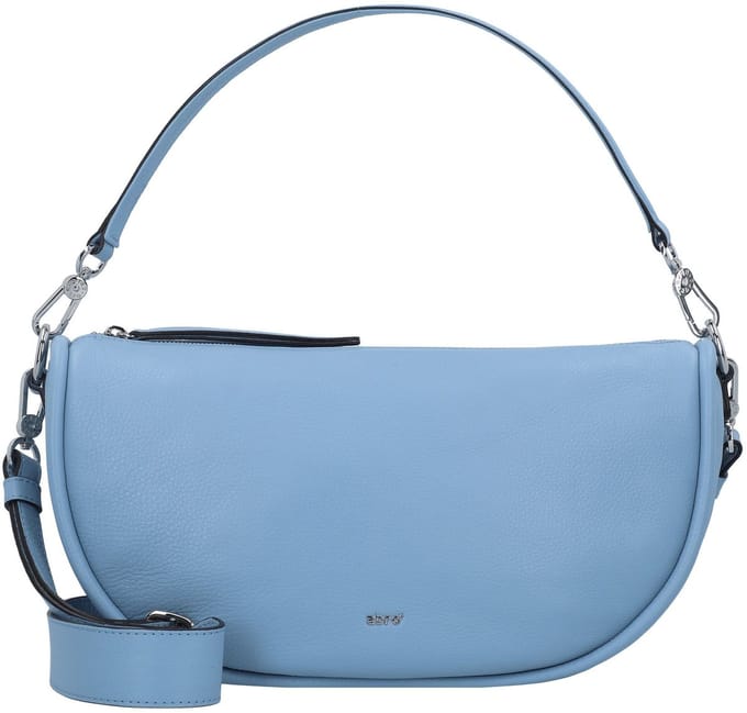 abro Schoudertas Leather Dalia Hobo Bag Willow Light Blue / Fairy Lichtblauw
