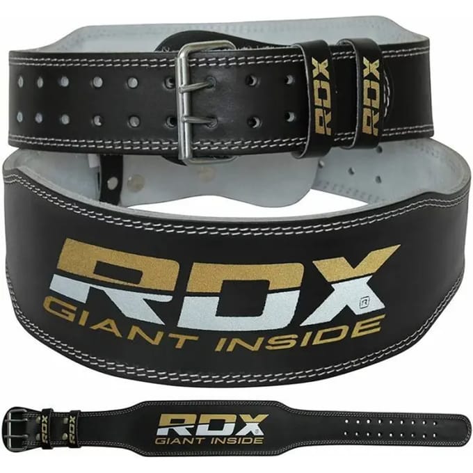 RDX Sports Gym Lederen Gewichtenhef Riem