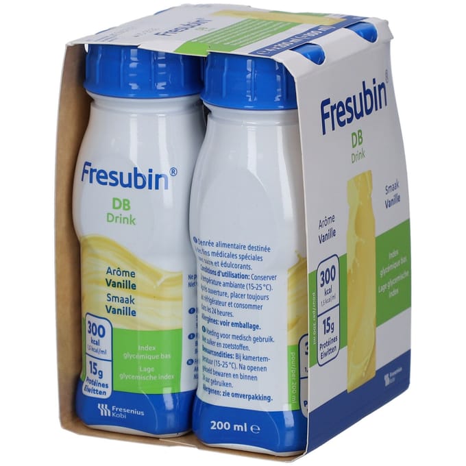Fresubin DB Drink Vanille 4x200 Drinkbare oplossing