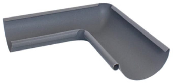 Bilka dakgoot binnenhoek - 150 mm - RAL 9005 mat