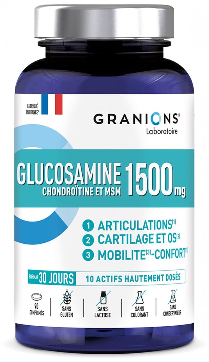 Granions Glucosamine Chondroïtine en MSM 1500 mg 90 Tabletten