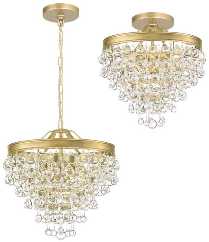 Toolight App1621-3Cp Hanglamp Goud 31,5X31,5X33Cm