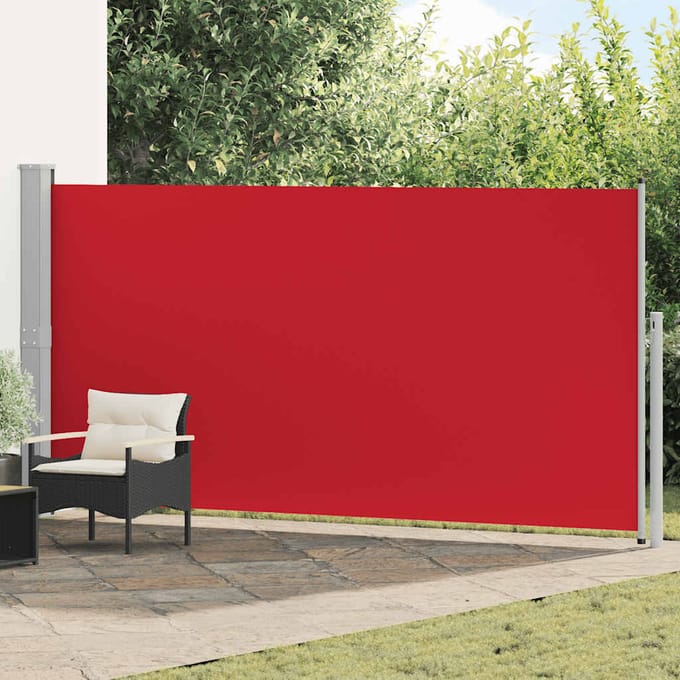 vidaXL - Windscherm - uittrekbaar - 160x500 - cm - rood