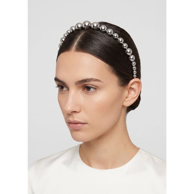 & Other Stories St Bell Bead Aliceband Silver Größe: OS | Haarschmuck Outlet | Damen | Grau