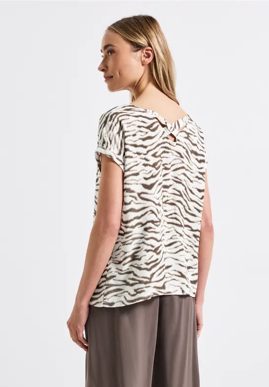 Blouse met uitsnijding aan de achterkant
