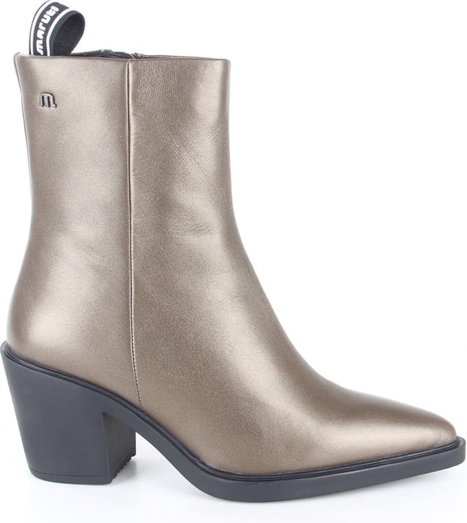 Maruti - Gisele Enkellaarsjes op hak Metallic - Metallic Bronze - 39