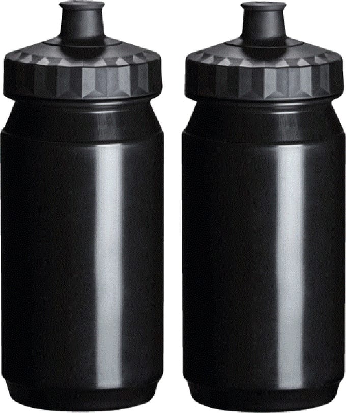 Drinkfles Waterfles 2x 550 ml Zwart Bidons Fietsen Hardlopen