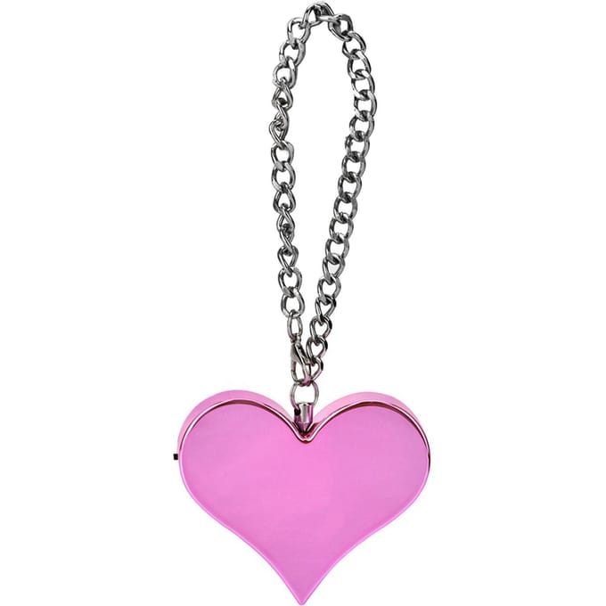 130DB Hartvorm Persoonlijk Veiligheidsalarm Sleutelhanger  (Roze) gray