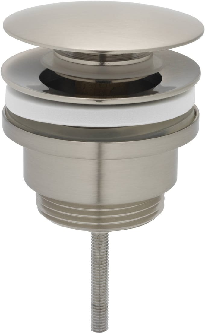 Ben Push Open afsluitbare wastafelplug RVS-look