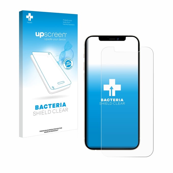 upscreen - Screenprotector voor Apple iPhone 12 Pro - Folie Beschermfolie transparant antibacterieel