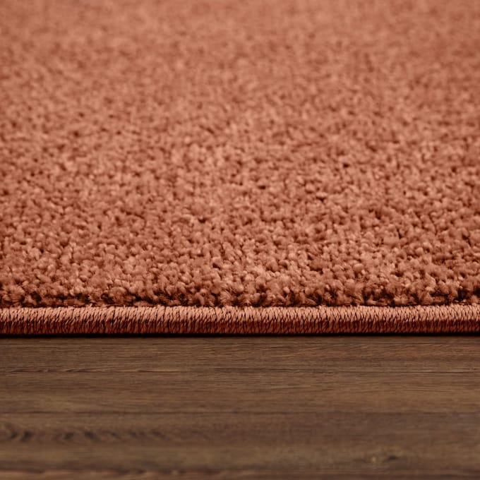Woonkamertapijt Kurflor effen design modern en tijdloos 80 x 250 cm Rond 80 x 250 cm Rond roze