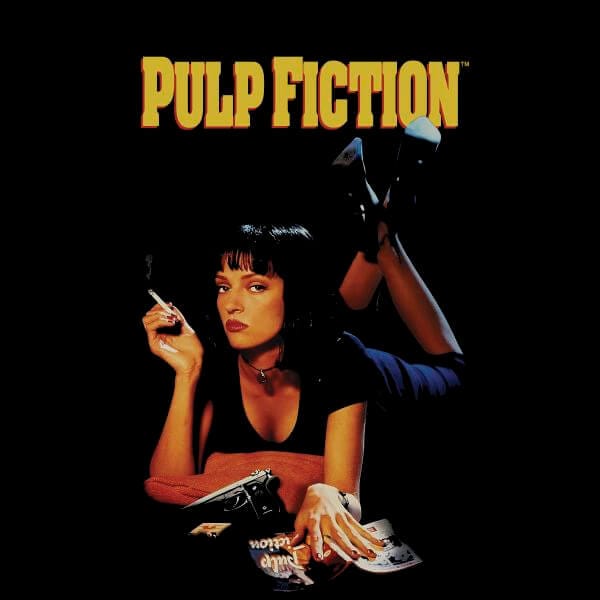 Pulp Fiction Poster Dames T-shirt - Zwart - S