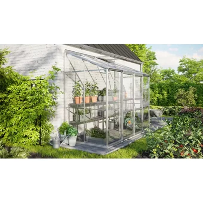 Vitavia Tuinkas Ida 3300 - Veiligheidsglas 3mm - Aluminium - 255x132x222cm
