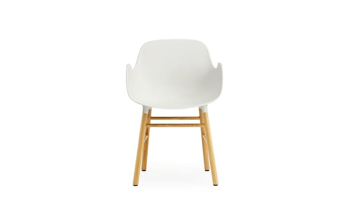 Normann Copenhagen - Form fauteuil met houten frame - eiken - wit