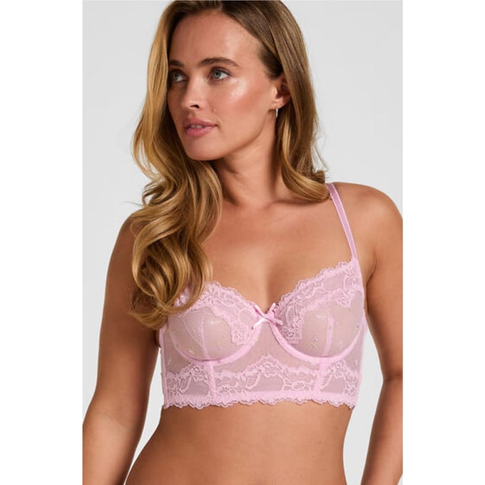 Hunkemöller Niet-Voorgevormde Beugel Longline Bh Camellia Roze
