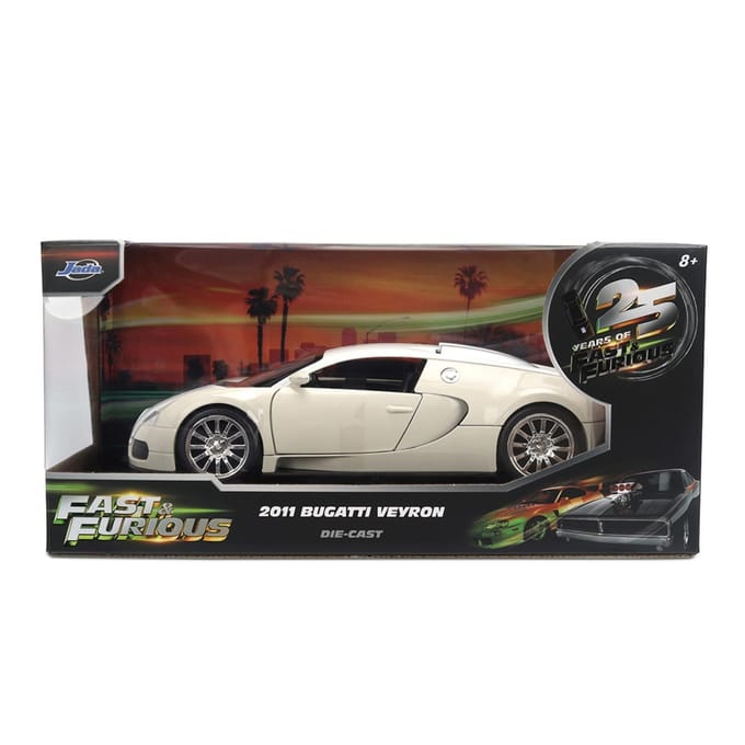 Jada - Diecast Modelauto - Fast & Furious - 2011 Bugatti Veyron - 25th Anniversary - Schaal 1:24
