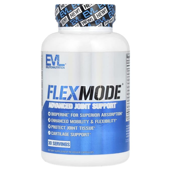 EVLution Nutrition, FlexMode®, Geavanceerde Gewrichtsondersteuning, 90 Vegetarische Capsules