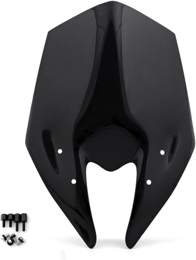 Scooter Windscherm - Voorruit Deflector - Comfortabel Rijden - Dubbele Bubble Design - 46 cm Lengte - Transparant