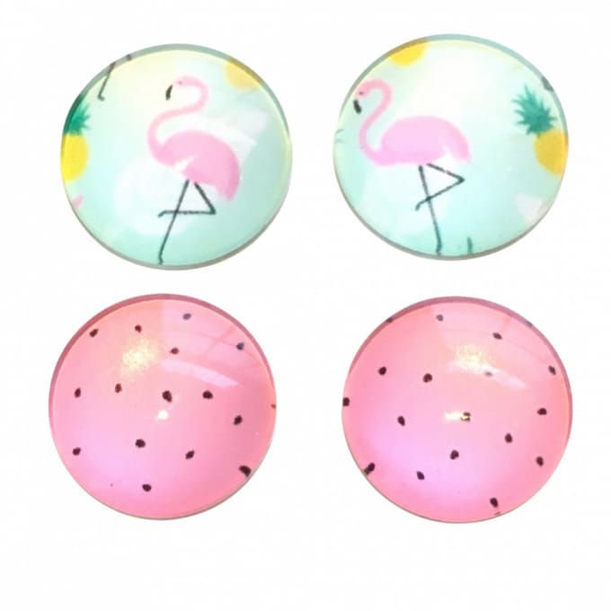 2 paar Clip Oorbellen-Set- Qlue-1.5 cm