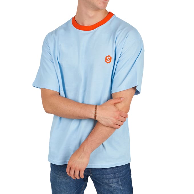 BeHappy SPRBCA-2204 Heren oversized T-shirt met korte mouwen