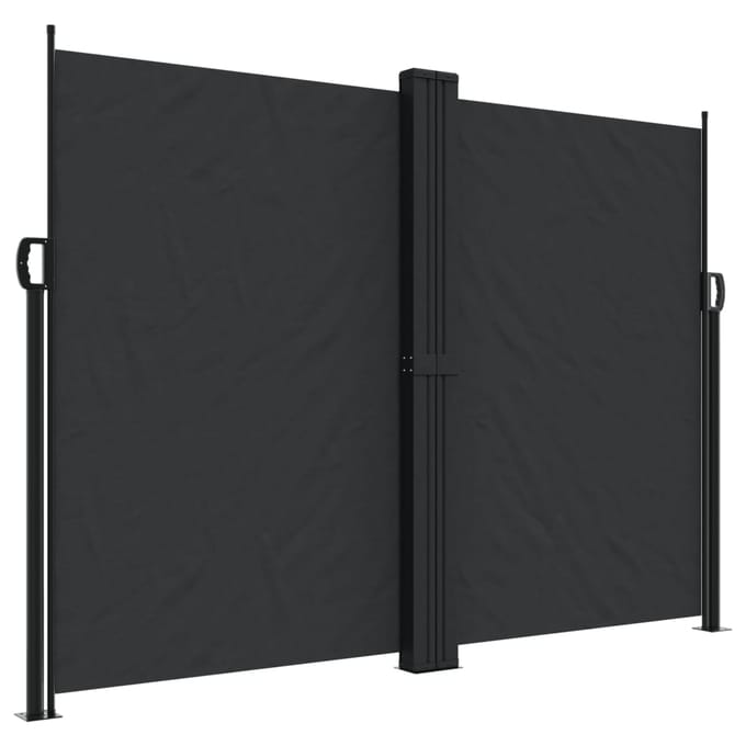 vidaXL - Windscherm - uittrekbaar - 180x1000 - cm - zwart