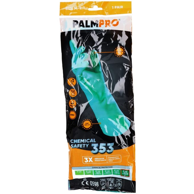 Palmpro Herbruikbare Nitrile Interface PLus gloves Groen Maat 7 Medium 1 Handschoenen