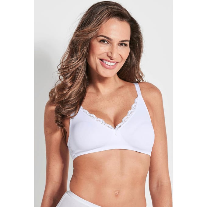 Voorgevormde minimizer-beha zonder beugels - wit - Gr. 75 E van Goldner Fashion