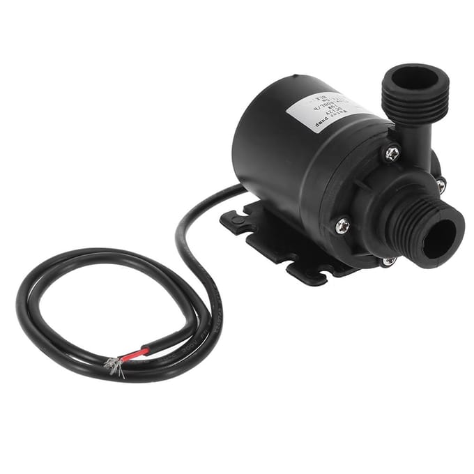 Mini DC 12V Opvoerhoogte 5M 800L/H Tuinwaterpomp Tuingereedschap White