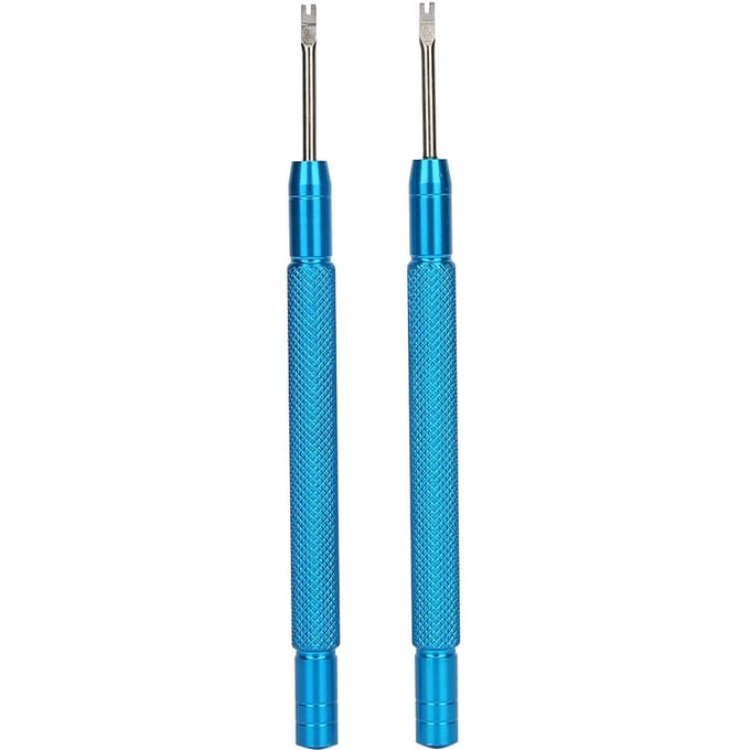 2 stuks Horloge Hand Horloge Naald Verwijderaar Lifting Tool Horloge Reparatie Accessoire blue