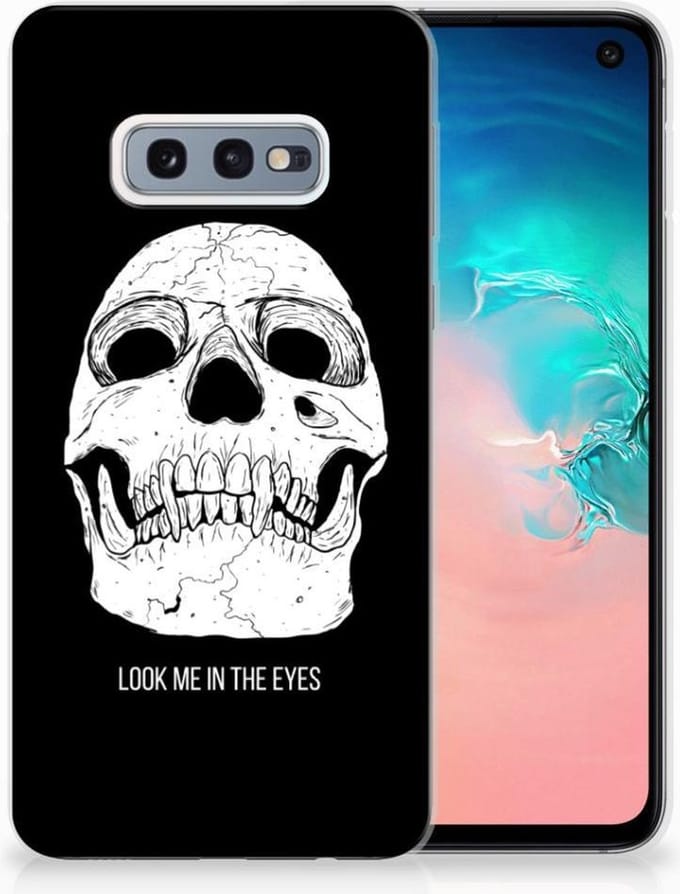 Silicone Back Case Samsung Galaxy S10e Skull Eyes