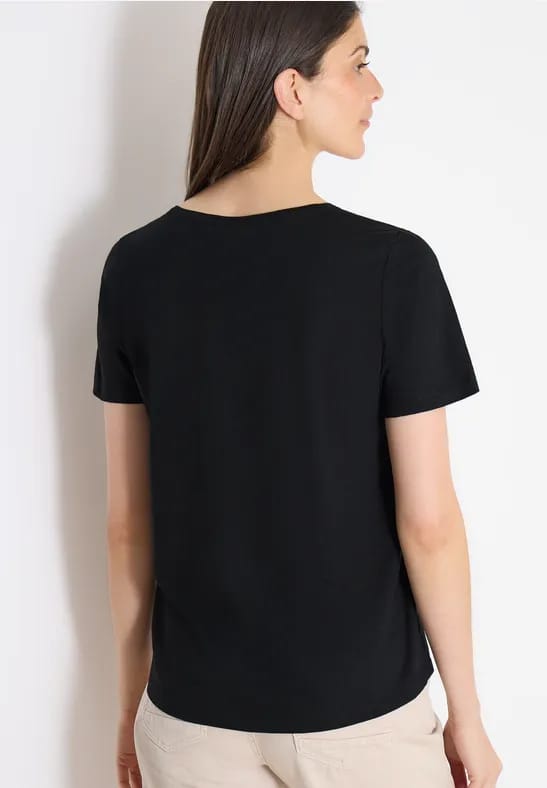 Basic Shirt met ronde hals